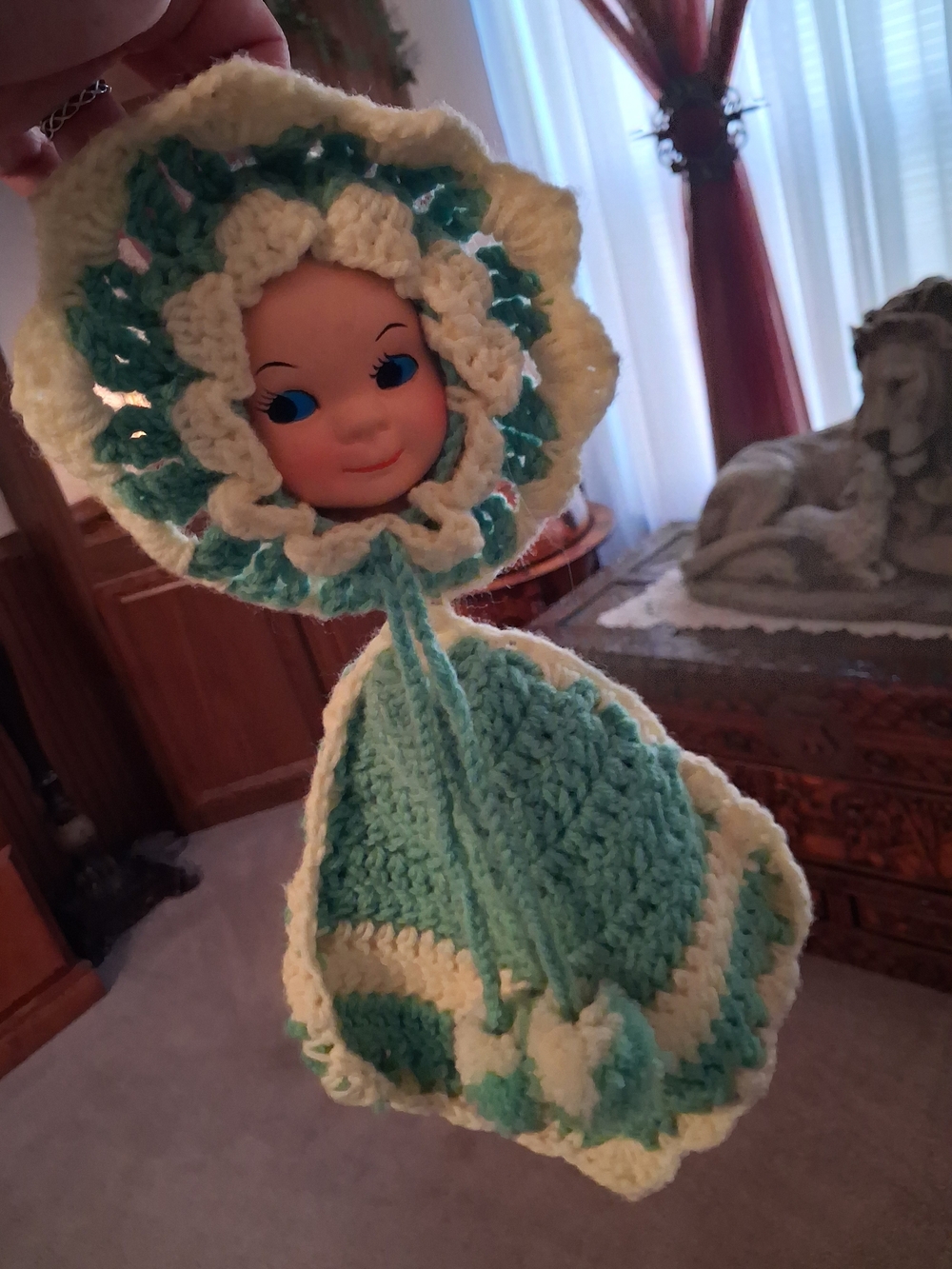 Antique Vintage Crochet Doll